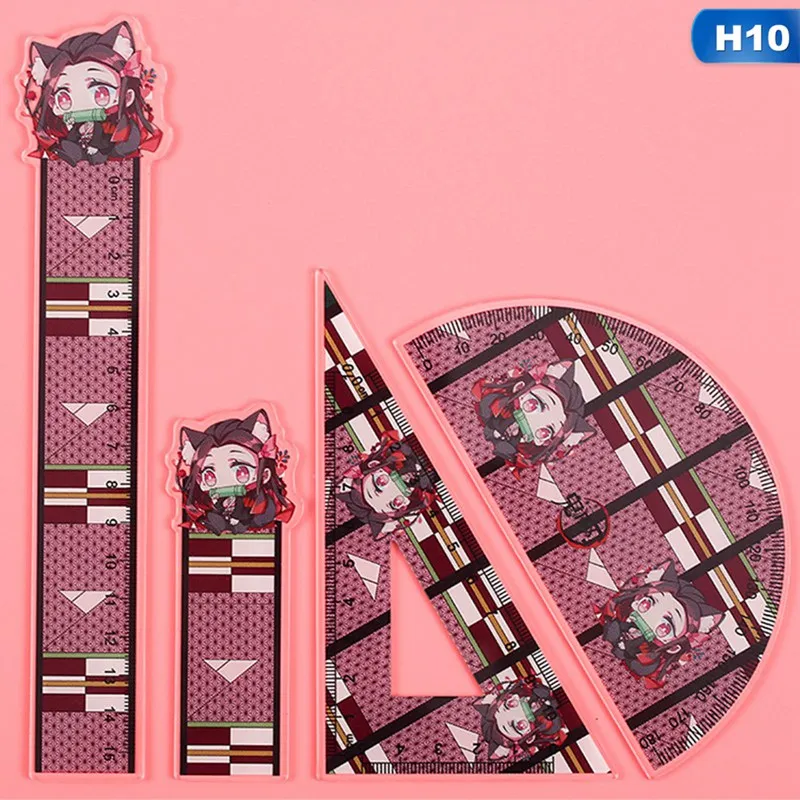 Anime DEMON SLAYER Cartoon Figure Rulers Amine Tanjirou Nezuko Zenitsu Inosuke Fans Collection Measure Ruler Set
Anime DEMON SLAYER Cartoon Figure Rulers Amine Tanjirou Nezuko Zenitsu Inosuke Fans Collection Measure Ruler Set