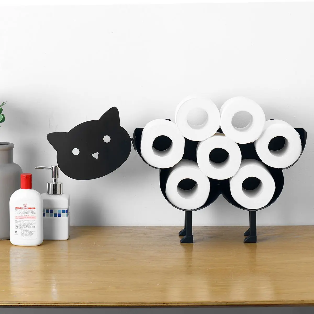 Toilet Paper Holder - Free-Standing Bathroom Tissue Storage Toilet Roll Holder Paper Bathroom Iron Storage Sheep /Cat /Dog Style
Toilet Paper Holder - Free-Standing Bathroom Tissue Storage Toilet Roll Holder Paper Bathroom Iron Storage Sheep /Cat /Dog Style