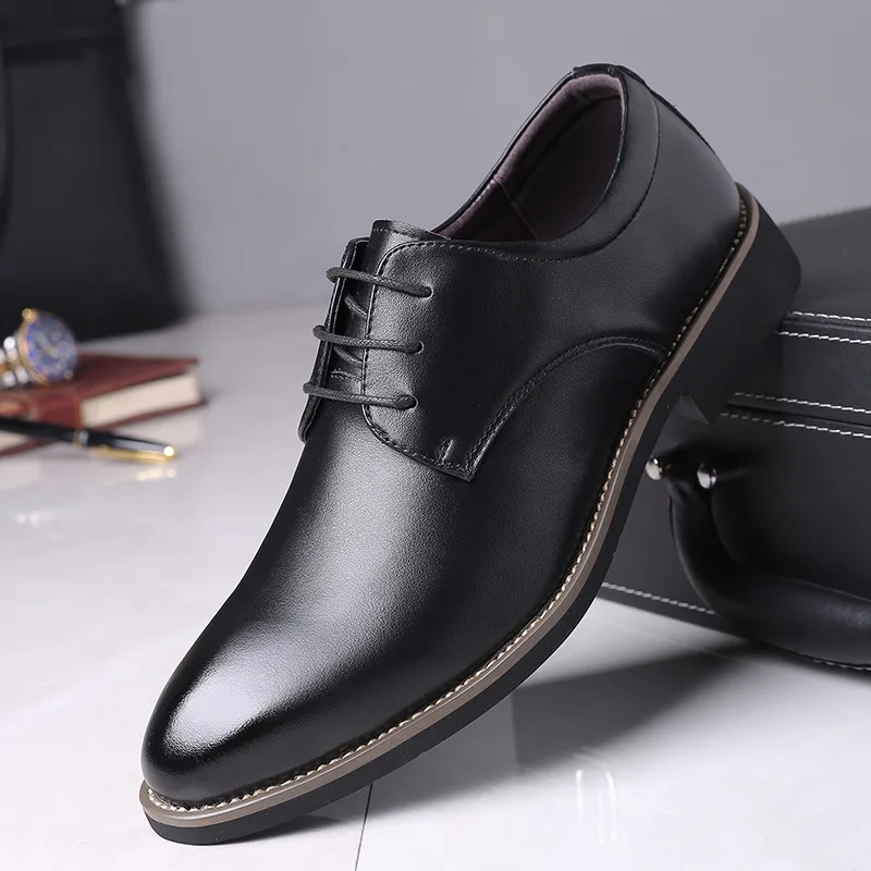 Business Leather Casual Shoes Breathable Men's Casual Shoes Wedding Oxfords Shoe Rubber Formal Dress Shoe Chaussure Homme
Business Leather Casual Shoes Breathable Men's Casual Shoes Wedding Oxfords Shoe Rubber Formal Dress Shoe Chaussure Homme