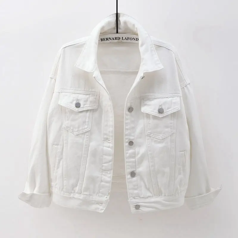Women Jackets 2021 New Spring outwear denim coat Solid turn down collar cotton jacket for female plus size S-3XL
Women Jackets 2021 New Spring outwear denim coat Solid turn down collar cotton jacket for female plus size S-3XL