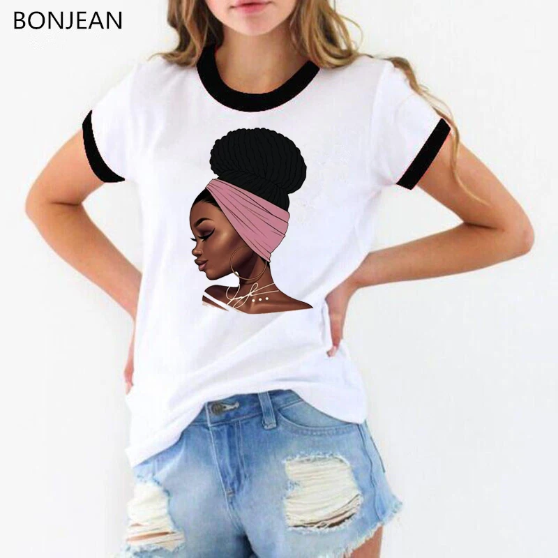 Cool Melanin Black Girl Print Female T-shirt Harajuku T-shirts for Women Summer Hip Hop T Shirt Tee Shirt Femme Tops
Cool Melanin Black Girl Print Female T-shirt Harajuku T-shirts for Women Summer Hip Hop T Shirt Tee Shirt Femme Tops