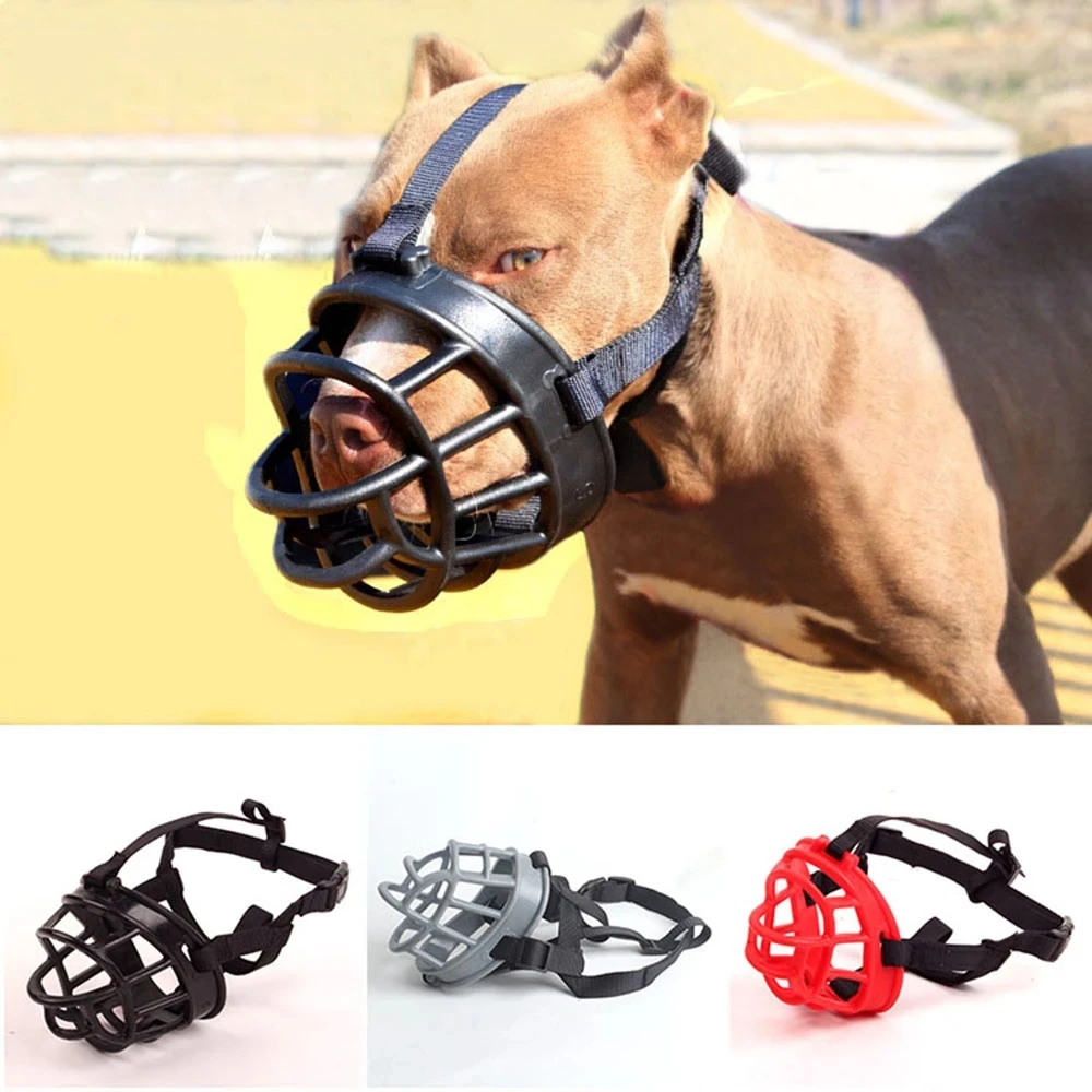 

Comfy Soft Silicone Pet Dog Muzzle Breathable Basket Muzzles for Small Medium Large and X-Large Dogs Stop Biting Barking Chewing