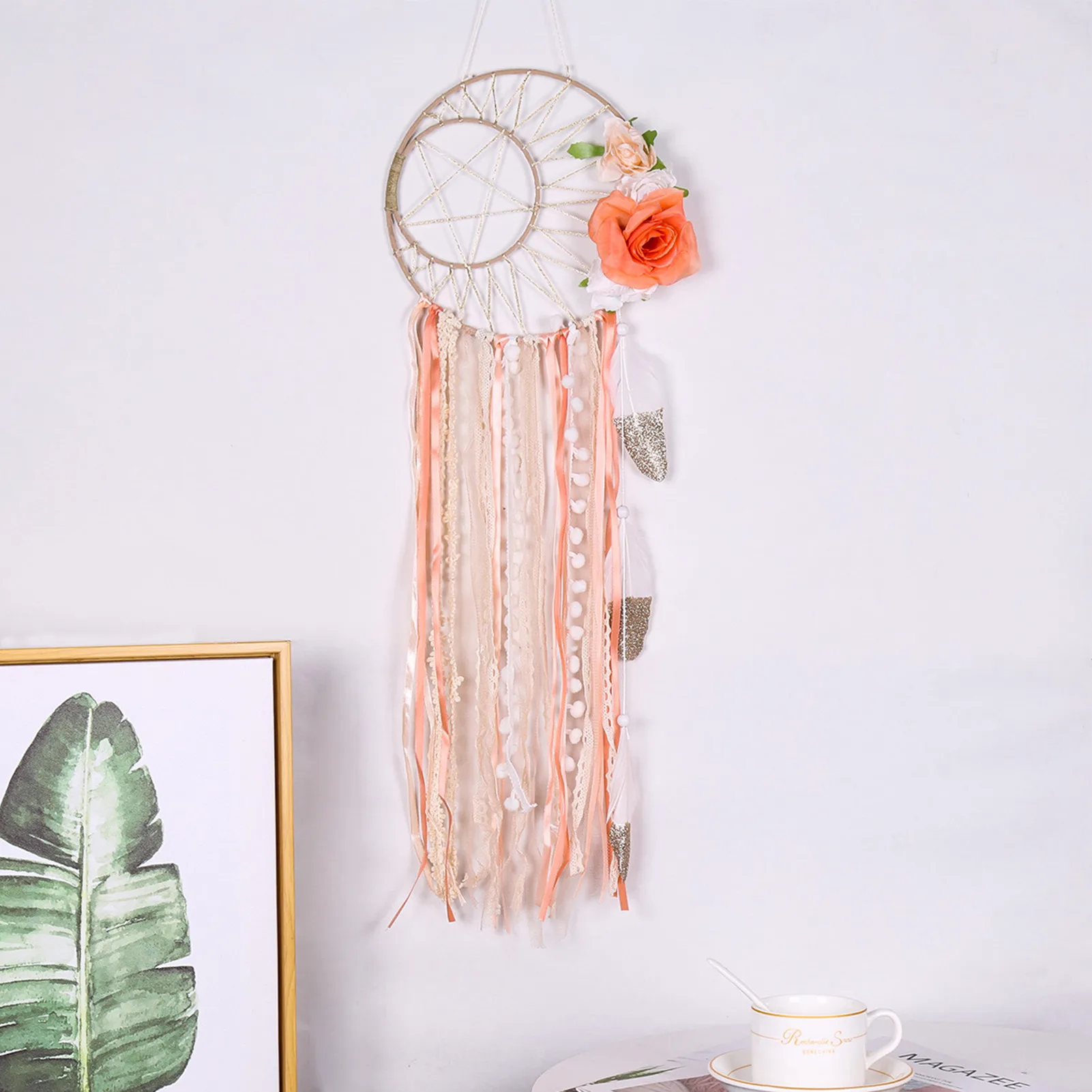 Boho Dream Catcher Handmade Wall Hanging Ornaments Craft Star Moon Dreamcatcher Wind Chimes For Girls Room Decor
Boho Dream Catcher Handmade Wall Hanging Ornaments Craft Star Moon Dreamcatcher Wind Chimes For Girls Room Decor