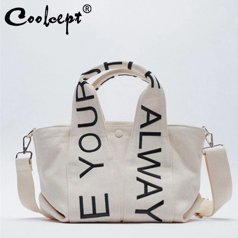 Coolcept женская сумка-тоут, винтажные женские сумки, холщовая модная Наплечная Сумка для женщин, повседневная женская сумка для покупок с надп... 
Coolcept женская сумка-тоут, винтажные женские сумки, холщовая модная Наплечная Сумка для женщин, повседневная женская сумка для покупок с надп...