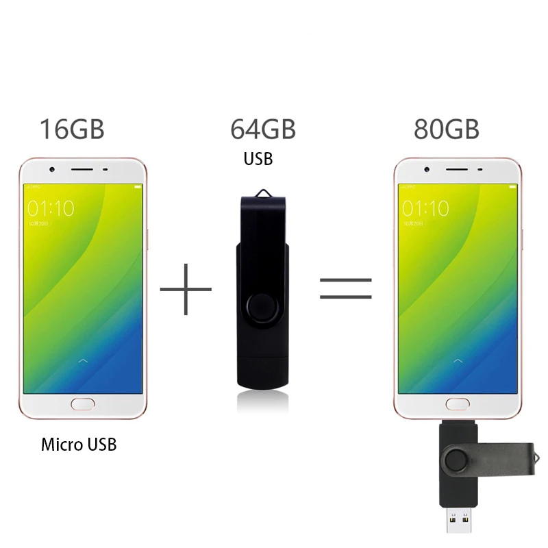 OTG 3 в 1 флэш-накопитель 128 ГБ Type-C usb 2 0 карта памяти 64 Гб 32 Micro 16 cle флеш-накопитель