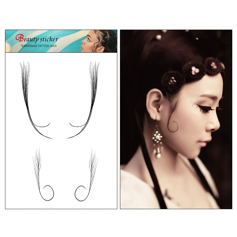 New Baby Hair Tattoo Stickers Sexy Temporary Tattoos For Women Hair Art Realistic Sticker Waterproof Tatto Fake Hairstyle Tattoo
New Baby Hair Tattoo Stickers Sexy Temporary Tattoos For Women Hair Art Realistic Sticker Waterproof Tatto Fake Hairstyle Tattoo