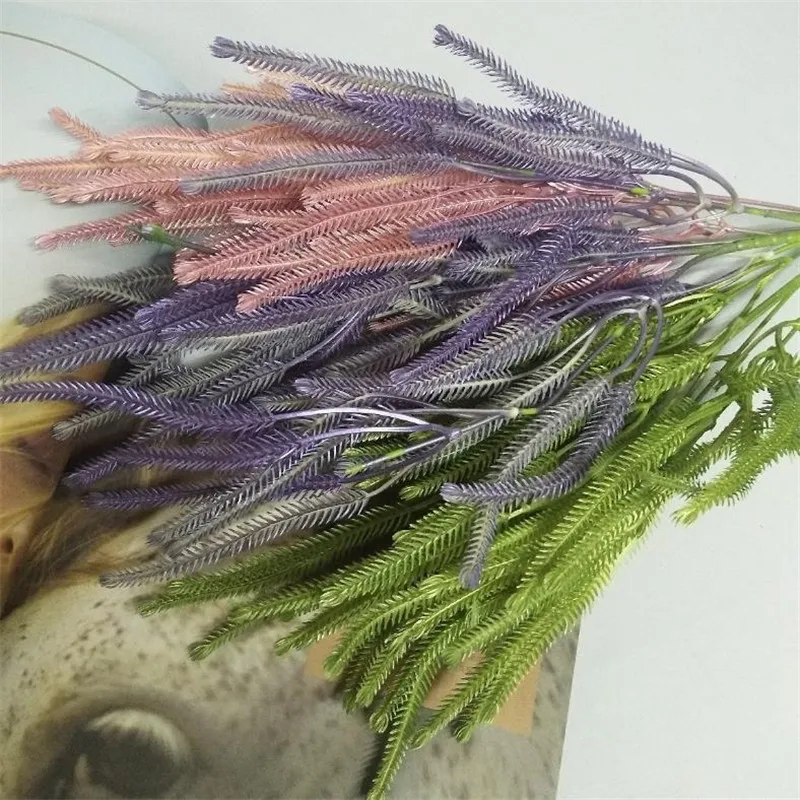 Fake Bristlegrass (5 stems/piece) 12.2" Legth Simulation Plastic Lavender for Wedding Home Decorative Artificial Flowers
Fake Bristlegrass (5 stems/piece) 12.2" Legth Simulation Plastic Lavender for Wedding Home Decorative Artificial Flowers