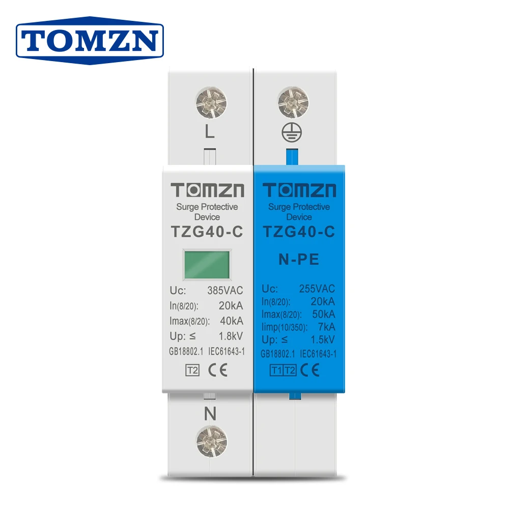 AC SPD 1P+NPE 50KA T1 T2 385V 255V House Surge Protector Protective Low-voltage Arrester Device
AC SPD 1P+NPE 50KA T1 T2 385V 255V House Surge Protector Protective Low-voltage Arrester Device