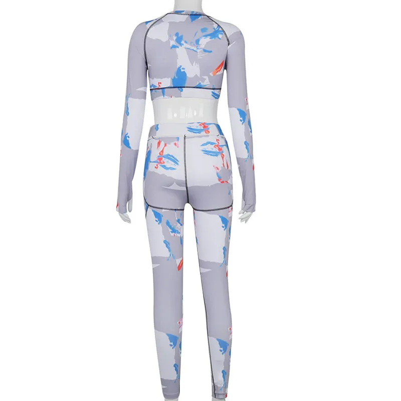 Cutubly Vintage Print Women'S Set Long Sleeve 2 Piece Set Sexy Crop Top Leggings Pants Set Fashion Streetwear Outfits Tracksuit
Cutubly Vintage Print Women'S Set Long Sleeve 2 Piece Set Sexy Crop Top Leggings Pants Set Fashion Streetwear Outfits Tracksuit