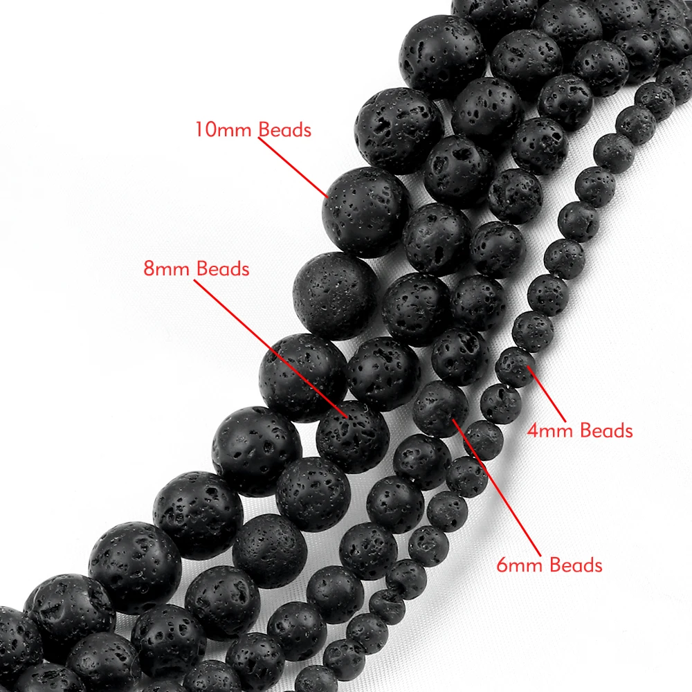 4/6/8/10mm Natural Volcanic Stone Black Lava Rock Round Beads For Jewelry Making DIY Bracelet Necklace Accessories Oil Diffuser
4/6/8/10mm Natural Volcanic Stone Black Lava Rock Round Beads For Jewelry Making DIY Bracelet Necklace Accessories Oil Diffuser