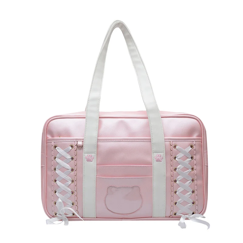 Hight School Student Japanese JK Uniform Bag Cute Cat Head Cat Claw Handbag Lolita Crossover Strap Bow Shoulder Bag Cosplay
Hight School Student Japanese JK Uniform Bag Cute Cat Head Cat Claw Handbag Lolita Crossover Strap Bow Shoulder Bag Cosplay