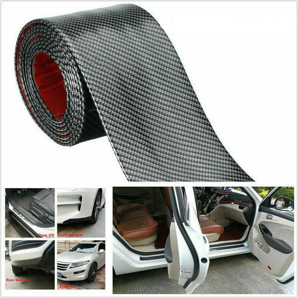 Rubber Door Sill Protector Sticker Strip 1M X 7cm 7CM Car Carbon Fiber Door Durable
Rubber Door Sill Protector Sticker Strip 1M X 7cm 7CM Car Carbon Fiber Door Durable
