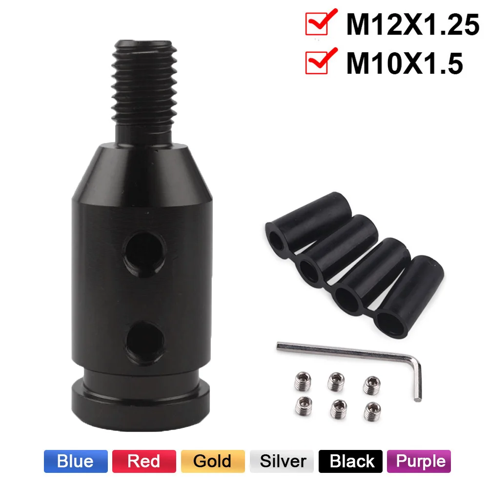 Universal Car Manual Gear Shift Knob Adapter For M10x1.5/M12x1.25 Thread Aluminum Alloy RS-SFN057
Universal Car Manual Gear Shift Knob Adapter For M10x1.5/M12x1.25 Thread Aluminum Alloy RS-SFN057
