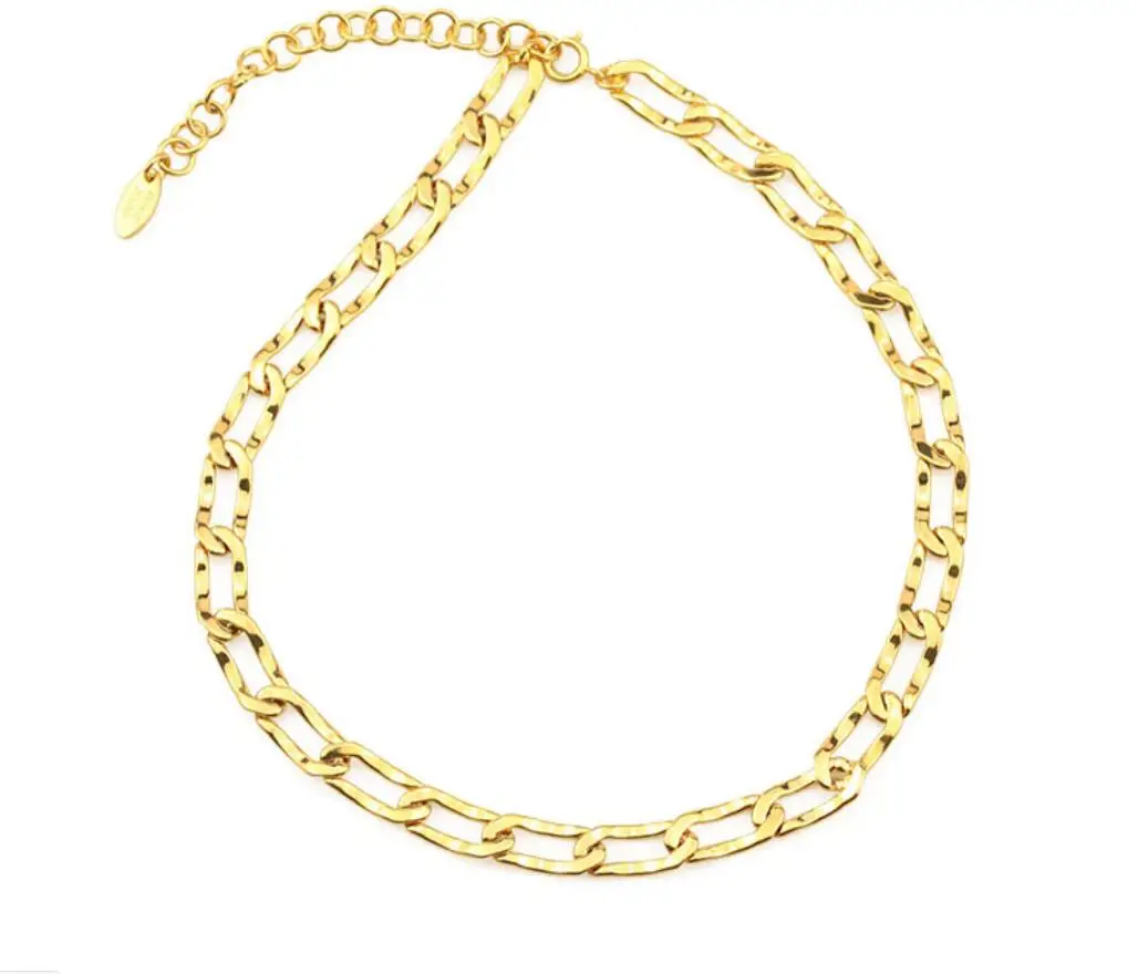Women's Vacuum Plating Real Gold Twisted Line Thick Chain Hollow Collar Personalized Necklace 
Women's Vacuum Plating Real Gold Twisted Line Thick Chain Hollow Collar Personalized Necklace