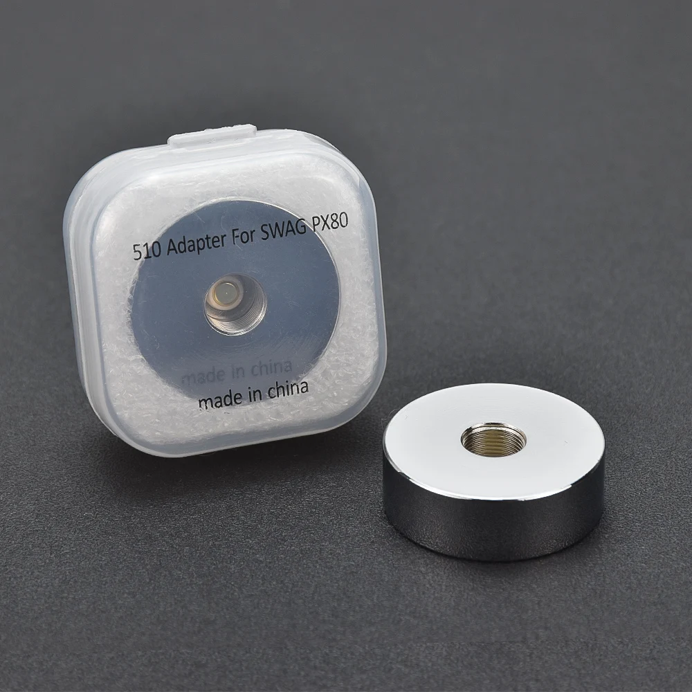 Electronic Cigarette Swag PX80 510 Adapter For Swag PX80 Mod Compatible With 510 Threaded Connection Vape Tank
Electronic Cigarette Swag PX80 510 Adapter For Swag PX80 Mod Compatible With 510 Threaded Connection Vape Tank