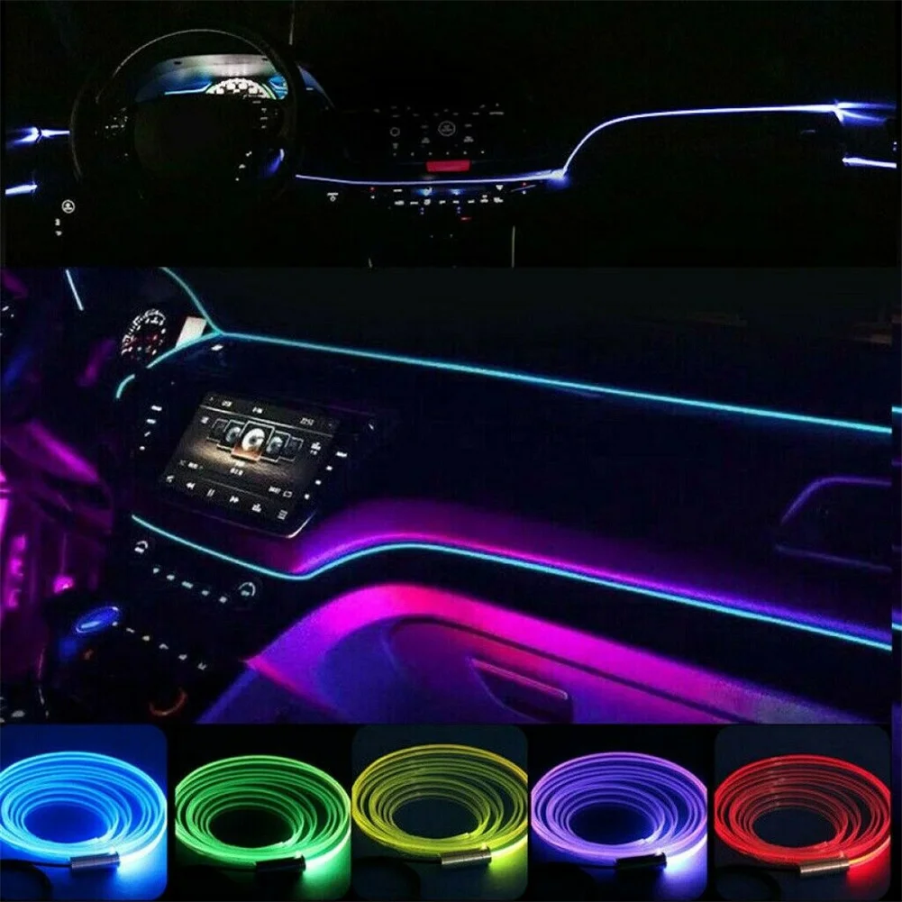 6 Meters 5in1 Car Interior Ambient Light RGB LED Neon Strip Bluetooth Phone APP 360 Degree For Car Decoration Parts Durable
6 Meters 5in1 Car Interior Ambient Light RGB LED Neon Strip Bluetooth Phone APP 360 Degree For Car Decoration Parts Durable