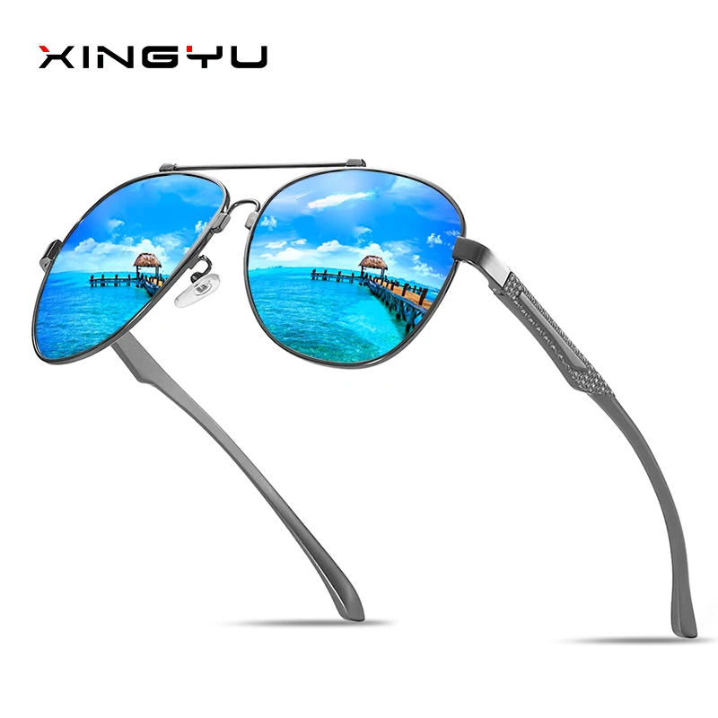 

XINGYU Sunglasses Men Polarized Titanium Aolly Frame Memory Beam Toad Aluminum Magnesium Fishing Eyewear Oculos gafas de sol