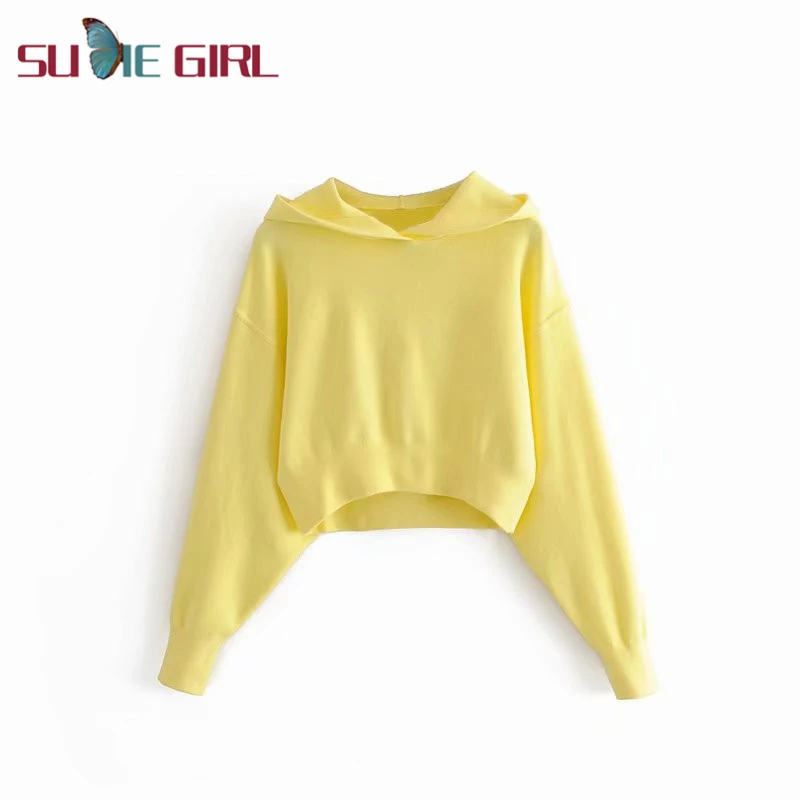 SUDIE Girl Loose short section slimming hooded Clothes with hats bottoming top solid color commuting style girl vitality
SUDIE Girl Loose short section slimming hooded Clothes with hats bottoming top solid color commuting style girl vitality