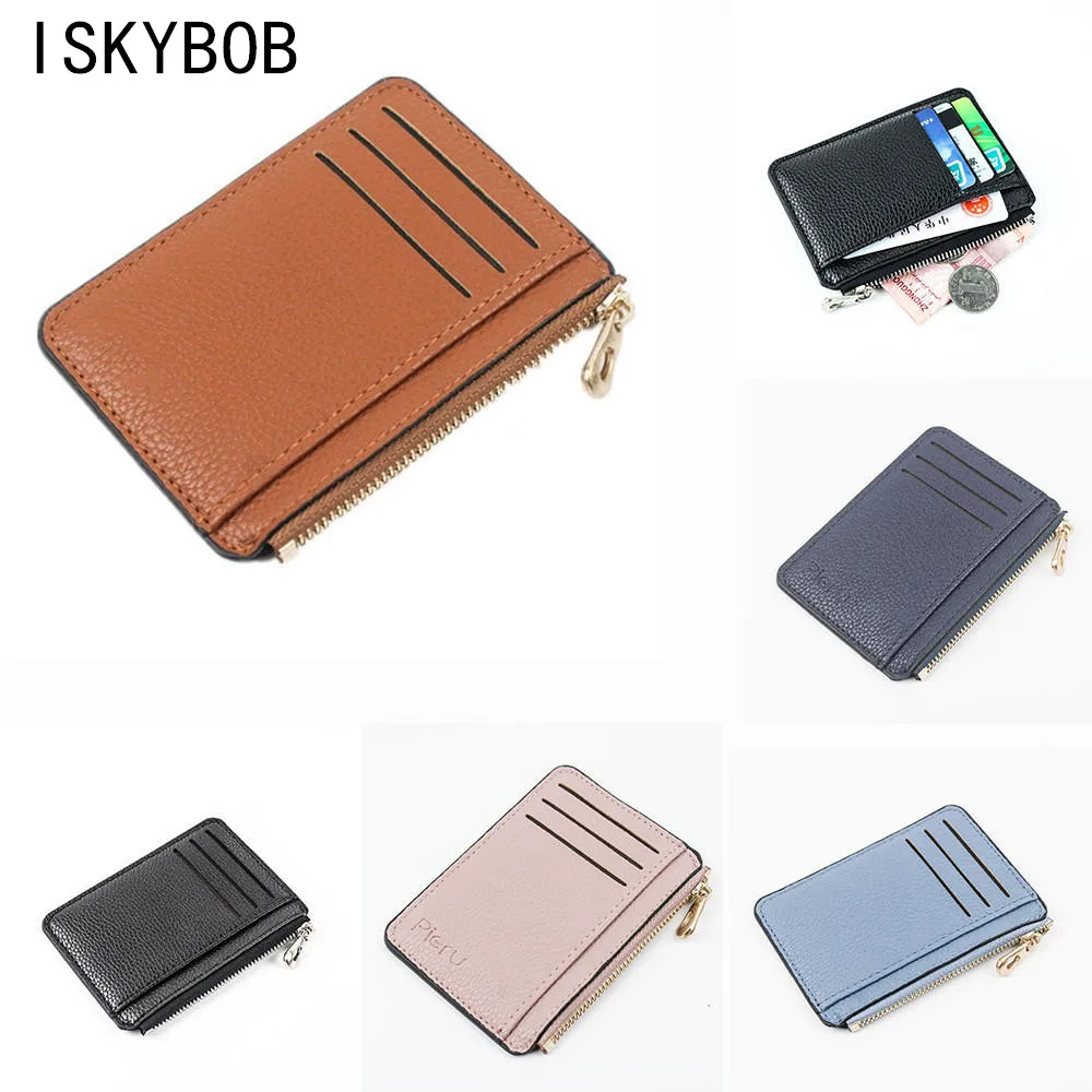 Slim Women Card Holder Pu Leather Unisex Zipper Business Card Case Men Credit Mini Cards Pocket Holder Wallet Paspoorthoesje
Slim Women Card Holder Pu Leather Unisex Zipper Business Card Case Men Credit Mini Cards Pocket Holder Wallet Paspoorthoesje