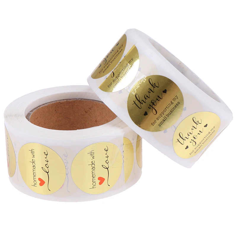 500pc/Roll thank you for supporting my business Kraft Stickers with Gold Foil round labels sticker for shop handmade sticker
500pc/Roll thank you for supporting my business Kraft Stickers with Gold Foil round labels sticker for shop handmade sticker