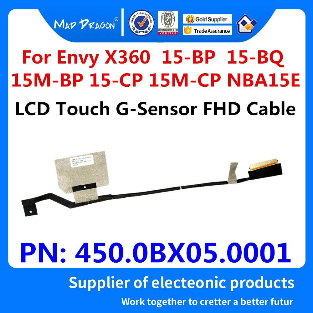 New original LCD Video Cable Touch G-Sensor FHD Cable For HP Envy x360 15-BP 15-BQ 15M-BP 15-CP 15M-CP NBA15E 450.0BX05.0001
New original LCD Video Cable Touch G-Sensor FHD Cable For HP Envy x360 15-BP 15-BQ 15M-BP 15-CP 15M-CP NBA15E 450.0BX05.0001