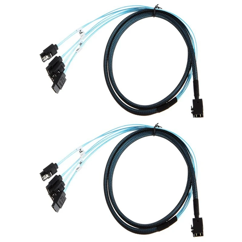 Внутренний HD Mini SAS (SFF-8643) цель-4X SATA, Многоэлементный Датчик кабеля, SFF-8643 для 4X кабель SATA HD Mini SAS хост-2 шт.
Внутренний HD Mini SAS (SFF-8643) цель-4X SATA, Многоэлементный Датчик кабеля, SFF-8643 для 4X кабель SATA HD Mini SAS хост-2 шт.