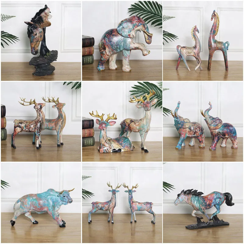 Nordic Oil Painting Ornament Home Decoration Crafts Creative Animal Sculpture Statue Living Room Display Furnishings Decoration
Nordic Oil Painting Ornament Home Decoration Crafts Creative Animal Sculpture Statue Living Room Display Furnishings Decoration
