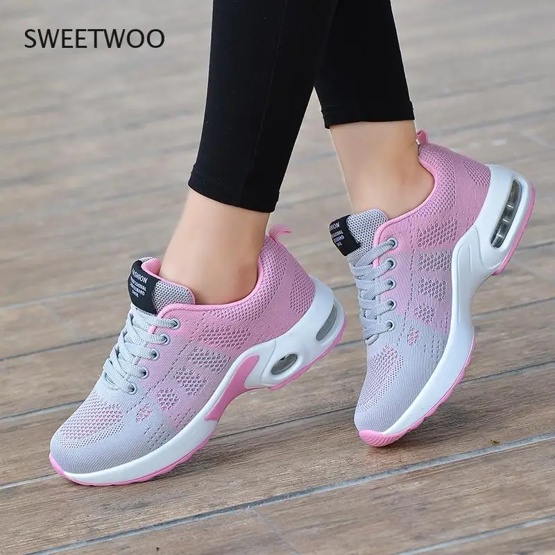 Summer Ladies Sneakers Air Fashion Mesh Sneakers Ladies Flat Running Shoes Soft and Breathable Shoe Basket
Summer Ladies Sneakers Air Fashion Mesh Sneakers Ladies Flat Running Shoes Soft and Breathable Shoe Basket