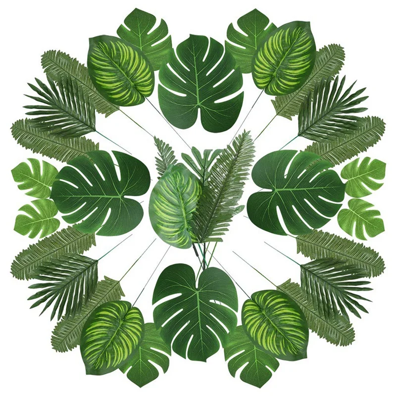 NEW-90 Artificial Palm Leaves with Stem for Tropical Party Decoration Aloha Jungle Beach Anniversary Palm Leaves
NEW-90 Artificial Palm Leaves with Stem for Tropical Party Decoration Aloha Jungle Beach Anniversary Palm Leaves