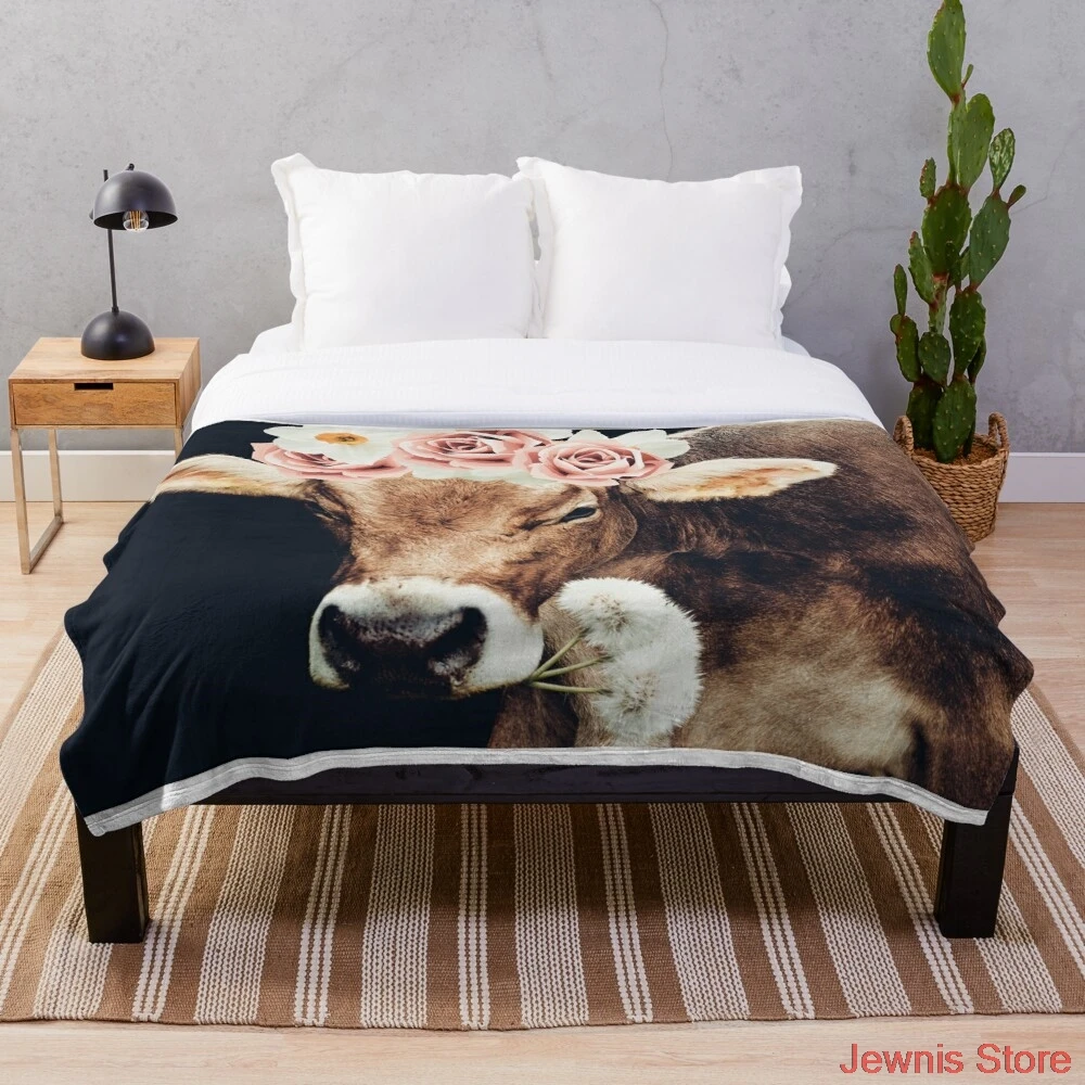Glamour cow Blanket Fleece Cartoon Print Children Warm Bed Throw Blanket newborn bayby Adult Blanket
Glamour cow Blanket Fleece Cartoon Print Children Warm Bed Throw Blanket newborn bayby Adult Blanket