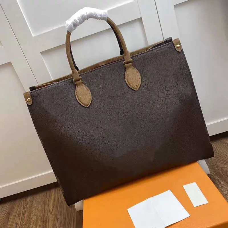

Роскошный бренд на ходу модные дизайнерские сумки 2021 кожаная сумка на плечо высокого качества сумки-шопперы Onthego 35 см 41 см сумка-тоут
