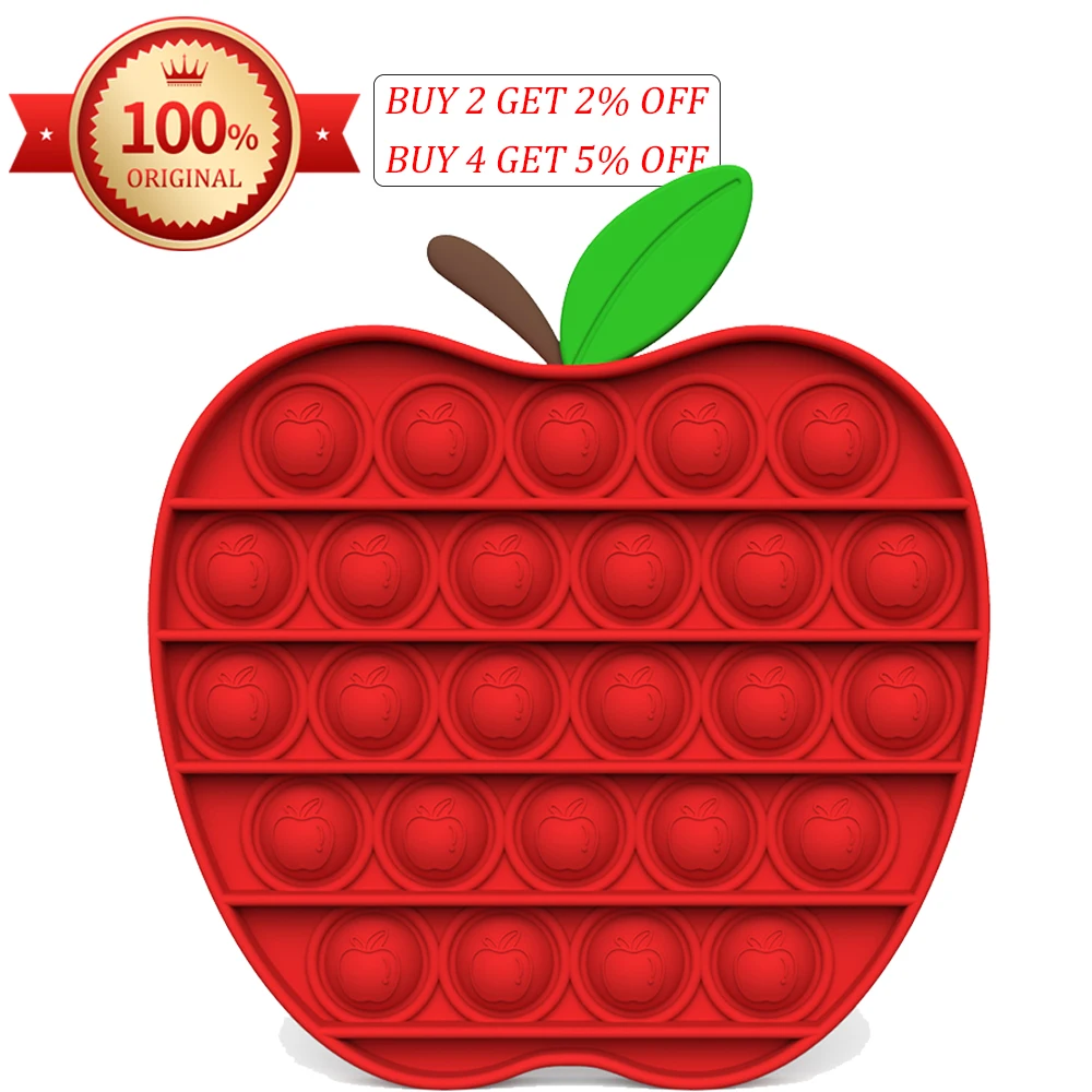 Fruit Red Apple Pop Fidget Toys for Children Adults Figet Toy Kids Push Bubble Simple Dimple Antistress Toy Girls Boys Birthday
Fruit Red Apple Pop Fidget Toys for Children Adults Figet Toy Kids Push Bubble Simple Dimple Antistress Toy Girls Boys Birthday