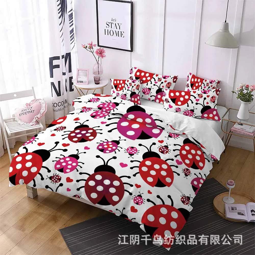 Ladybug Pattern Bedding Sets Australia /Europe/USA Full Queen King Size Quilt Duvet Cover Pillow Case 2-3 Pieces Sets QIAN
Ladybug Pattern Bedding Sets Australia /Europe/USA Full Queen King Size Quilt Duvet Cover Pillow Case 2-3 Pieces Sets QIAN