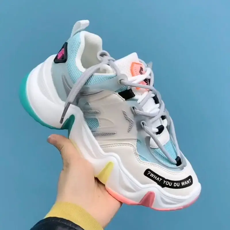 Height Increasing Colorful Running Shoes Woman Sneakers Outdoor Sport Athletic PLatform Cushioning Footwear Color Sole Snekaers
Height Increasing Colorful Running Shoes Woman Sneakers Outdoor Sport Athletic PLatform Cushioning Footwear Color Sole Snekaers