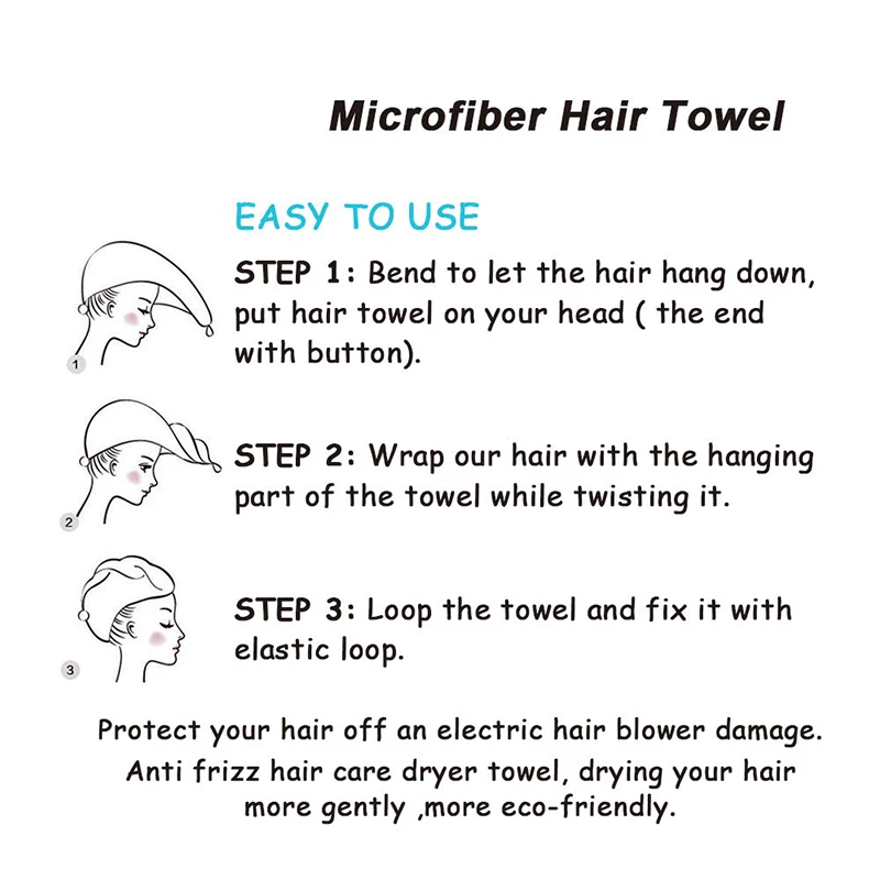 Girl's Hair Drying Hat Quick-dry Hair Towel Cap Hat Bath Hat Microfiber Solid Towel Cap Super Absorption Turban Hair Dry Cap
Girl's Hair Drying Hat Quick-dry Hair Towel Cap Hat Bath Hat Microfiber Solid Towel Cap Super Absorption Turban Hair Dry Cap