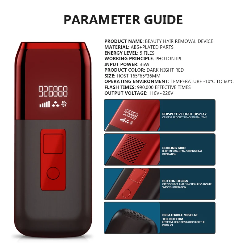 900000 Flash Ipl Hair Removal Machine Photon Permanent Equipment Level Facial Body Trimmer Epilator Home Laser Devices
900000 Flash Ipl Hair Removal Machine Photon Permanent Equipment Level Facial Body Trimmer Epilator Home Laser Devices