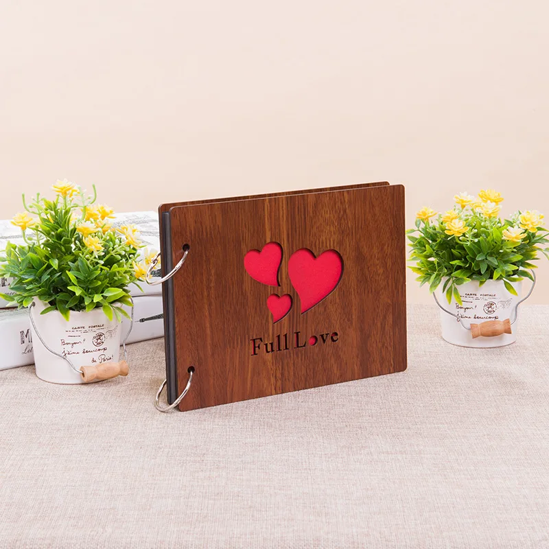 DIY creative photo album 8-inch sticky photo studio photo album book carved wooden photo album
DIY creative photo album 8-inch sticky photo studio photo album book carved wooden photo album