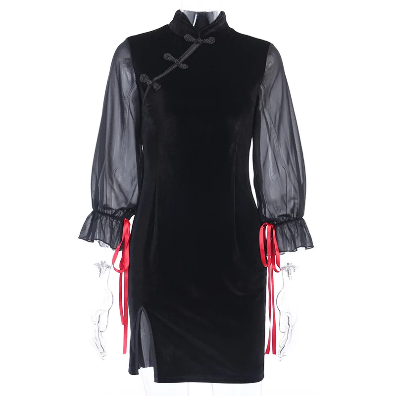 GZM Women's Skirt Chinese Black Retro Sexy Hollow Cheongsam Tuck The Waist Split Fork Look Thin Lace Strap Wrap Hip Skirt
GZM Women's Skirt Chinese Black Retro Sexy Hollow Cheongsam Tuck The Waist Split Fork Look Thin Lace Strap Wrap Hip Skirt