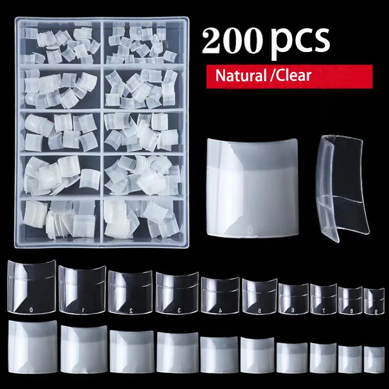 200pcs Short French half Fake Nails European Ballerina Full Nail Art Tips Beauty Artificial Natural clear
200pcs Short French half Fake Nails European Ballerina Full Nail Art Tips Beauty Artificial Natural clear