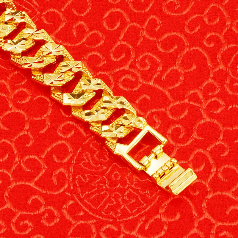 Hot sell Gold Color Men Bracelets Arab Africa Gold Thick Link Chain Bangle Ethiopian Jewelry Gift
Hot sell Gold Color Men Bracelets Arab Africa Gold Thick Link Chain Bangle Ethiopian Jewelry Gift