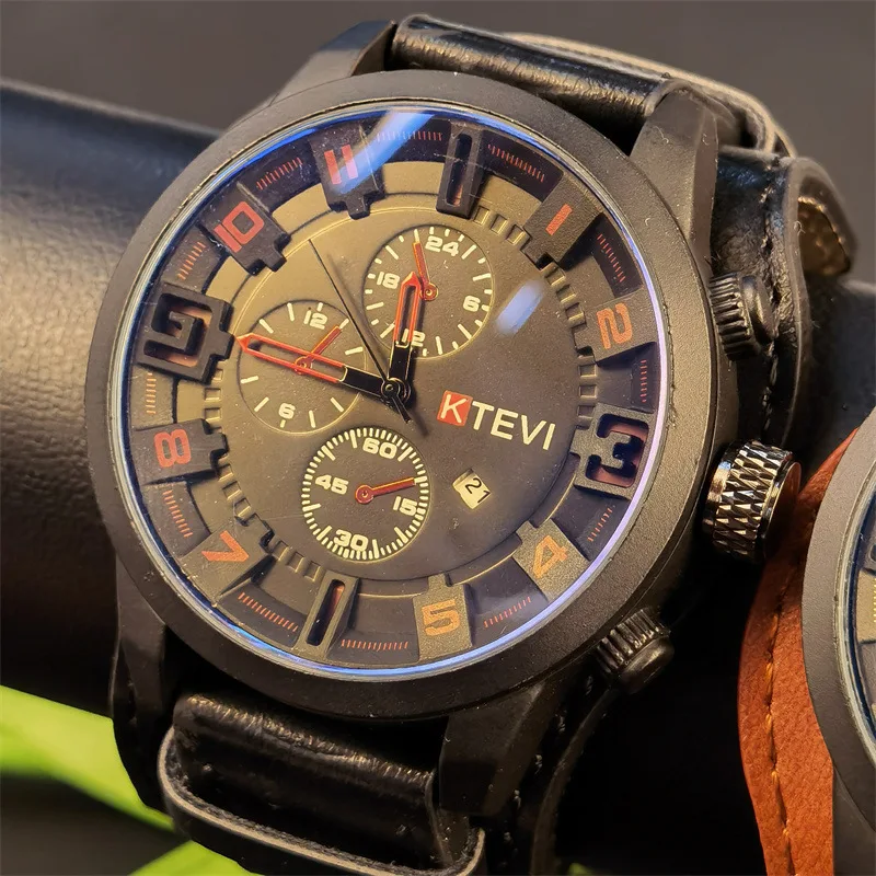 New Mens Watches Top Brand Leather Waterproof Sport Date Quartz Watch for Men Relogio Masculino
New Mens Watches Top Brand Leather Waterproof Sport Date Quartz Watch for Men Relogio Masculino