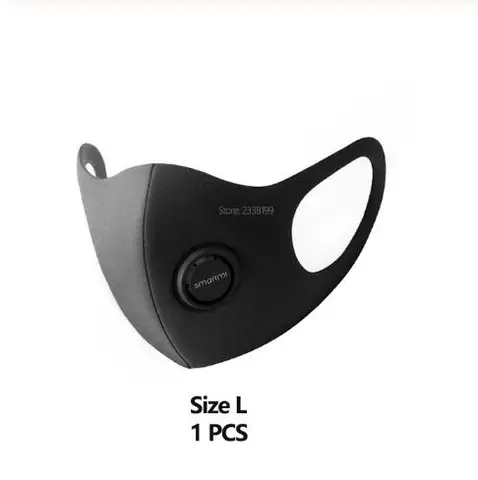 Оригинальная маска Xiaomi SmartMi PM2.5 против смога, маска для лица, Регулируемая Маска для ушей с подвеской, Модный 3D дизайн, легкая дыхательная маска