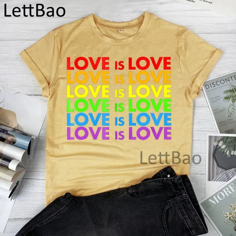 Love Is Love Aesthetic Women T-shirts Harajuku Kawaii Korean Streetwear Women Chic Casual Summer T-shirts Cotton Tops Tees
Love Is Love Aesthetic Women T-shirts Harajuku Kawaii Korean Streetwear Women Chic Casual Summer T-shirts Cotton Tops Tees
