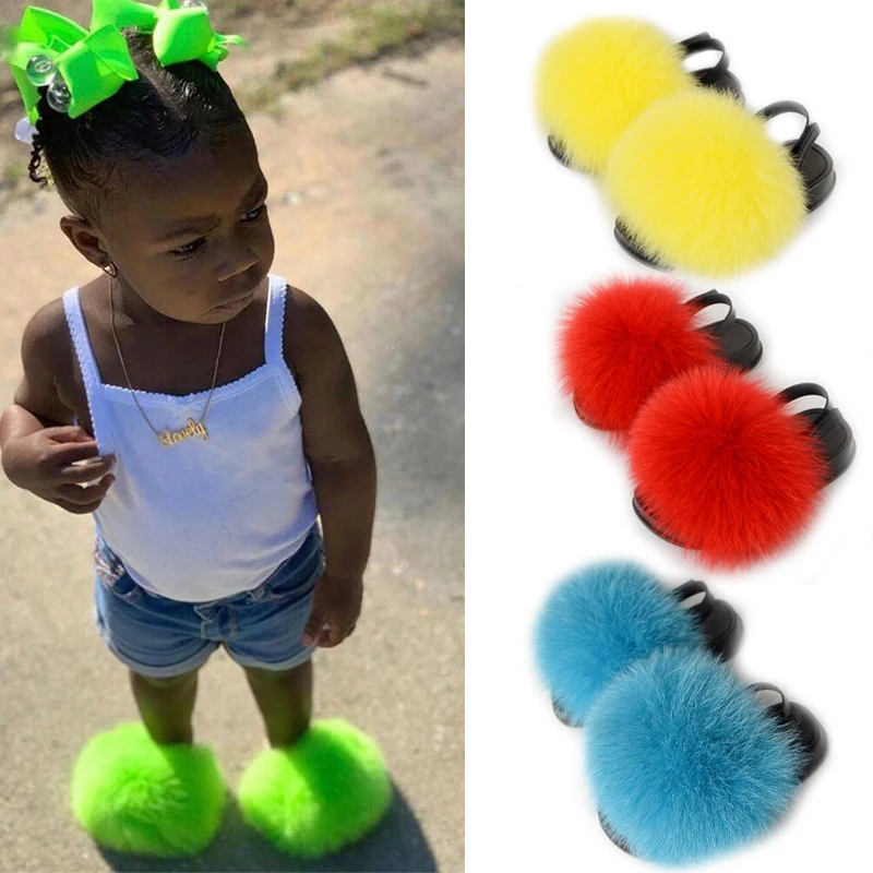 Summer New Style Toddler's Fur Slides Children's Slippers Girls Fox Fur Slippers Multicolor Hot-Selling Baby Girl Slippers
Summer New Style Toddler's Fur Slides Children's Slippers Girls Fox Fur Slippers Multicolor Hot-Selling Baby Girl Slippers