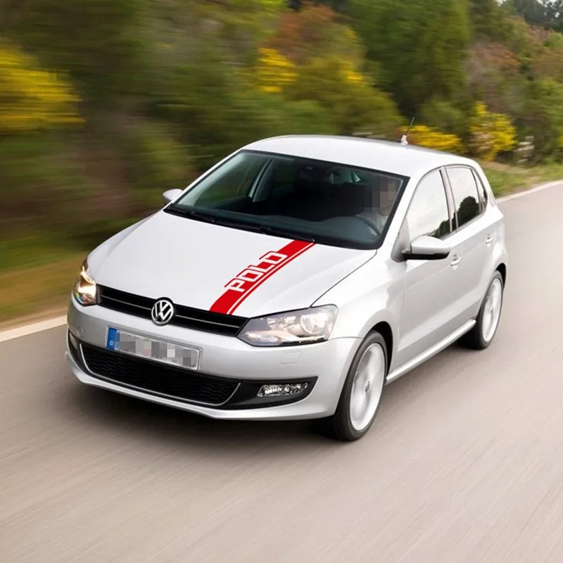 Для-Volkswagen POLO GTI-R LINE-R WRC-TSI гоночный Стайлинг авто Обложка двигателя декоративная