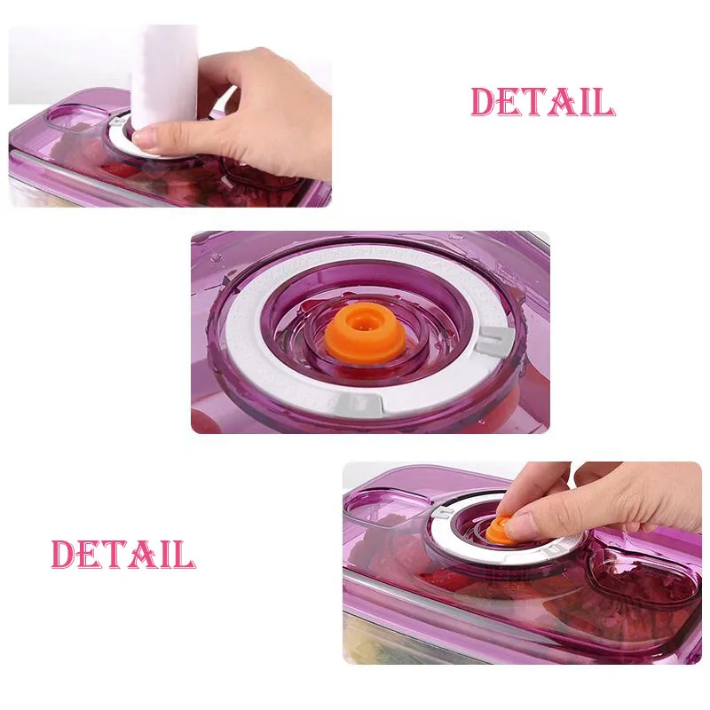 Vacuum Container Fresh-keeping Box Food Container Airtight Jar For Food Preservation And Moisture-proof
Vacuum Container Fresh-keeping Box Food Container Airtight Jar For Food Preservation And Moisture-proof