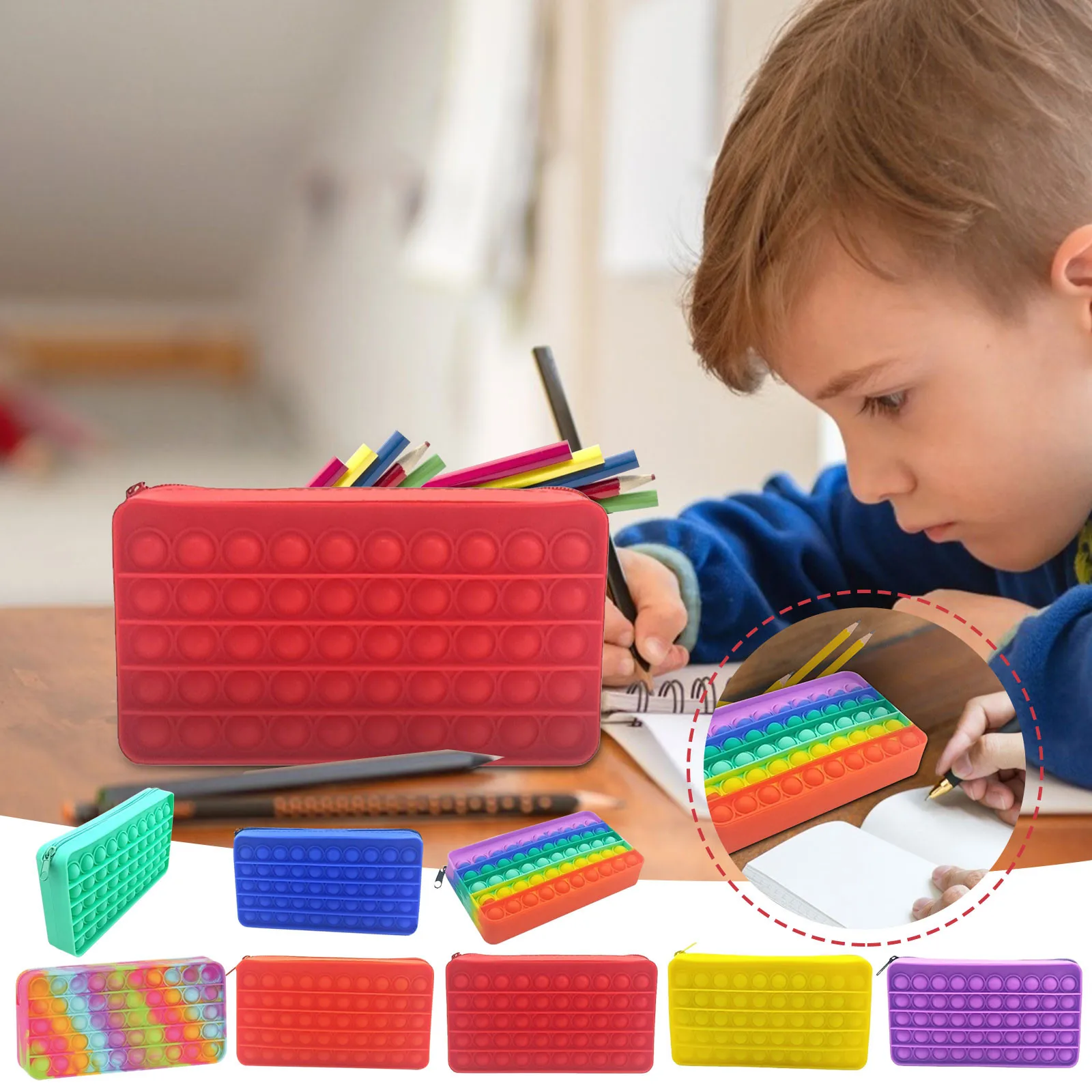 Новинка, декомпрессионные креативные силиконовые пузырьки, фиджет-игрушки, чехол для карандаша с простым нажимом, симпатичная диммер, фидж...
Новинка, декомпрессионные креативные силиконовые пузырьки, фиджет-игрушки, чехол для карандаша с простым нажимом, симпатичная диммер, фидж...