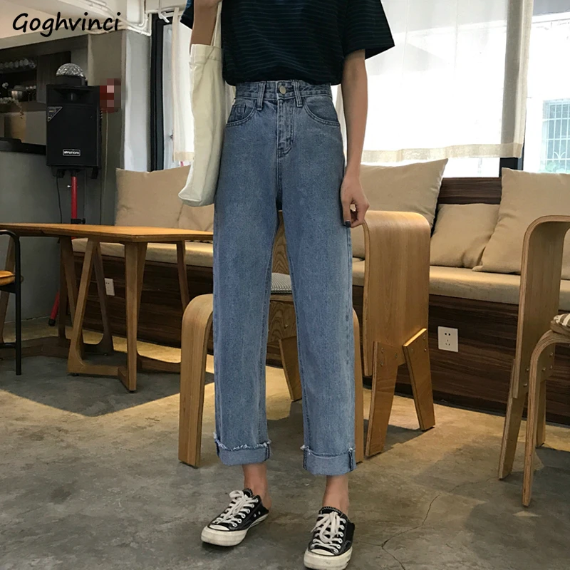 Jeans Women Ankle-length Straight High Waist Slim Streetwear Vintage Baggy Korean Style Washed Retro Denim Casual All-match Chic
Jeans Women Ankle-length Straight High Waist Slim Streetwear Vintage Baggy Korean Style Washed Retro Denim Casual All-match Chic