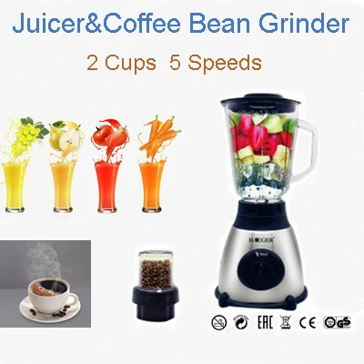 5 Speeds Electric Juicer 6 Blades Fruit Blender Mixer Food Processor Ice Smoothie Machine Coffee Bean Grinder
5 Speeds Electric Juicer 6 Blades Fruit Blender Mixer Food Processor Ice Smoothie Machine Coffee Bean Grinder