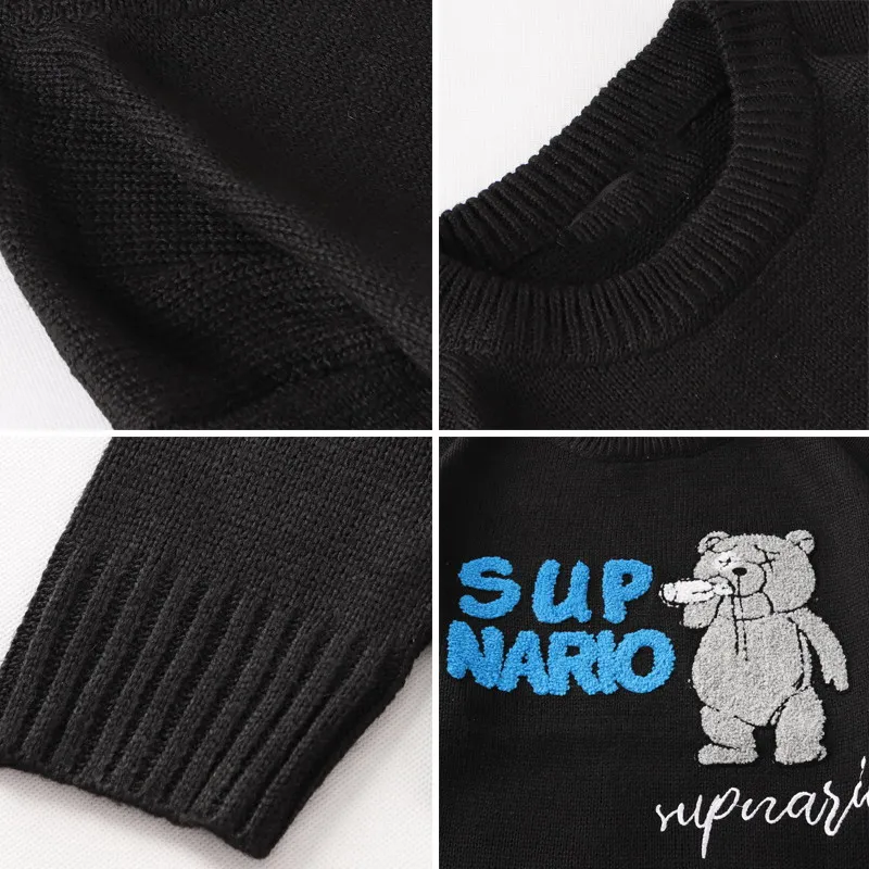 Men'S Sweaters O-Neck Autumn Winter ins Trend Cartoon Sweater Loose Pullover Long Sleeve Korea Style Casual Standard Men's
Men'S Sweaters O-Neck Autumn Winter ins Trend Cartoon Sweater Loose Pullover Long Sleeve Korea Style Casual Standard Men's